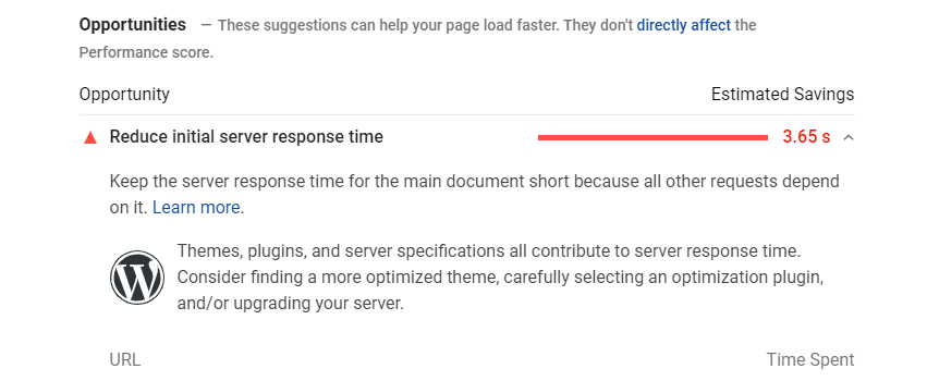 server response times gtmatrix