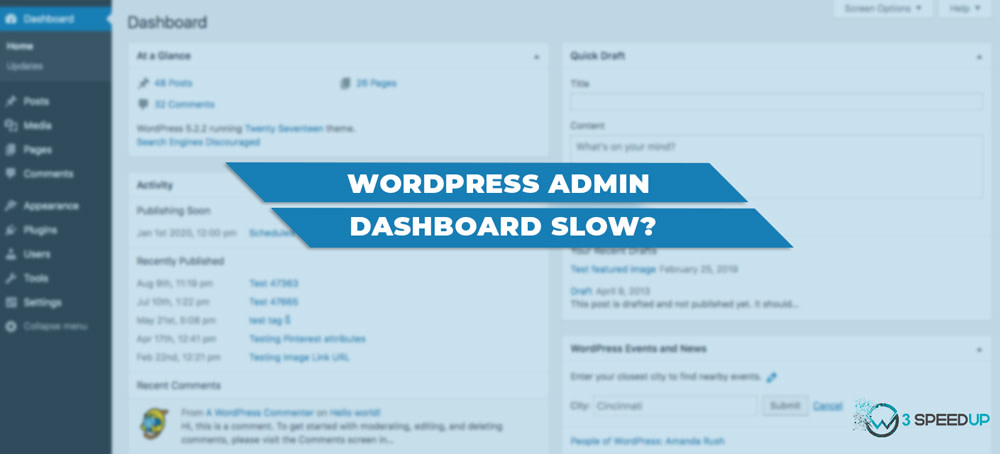 slow wordpress admin