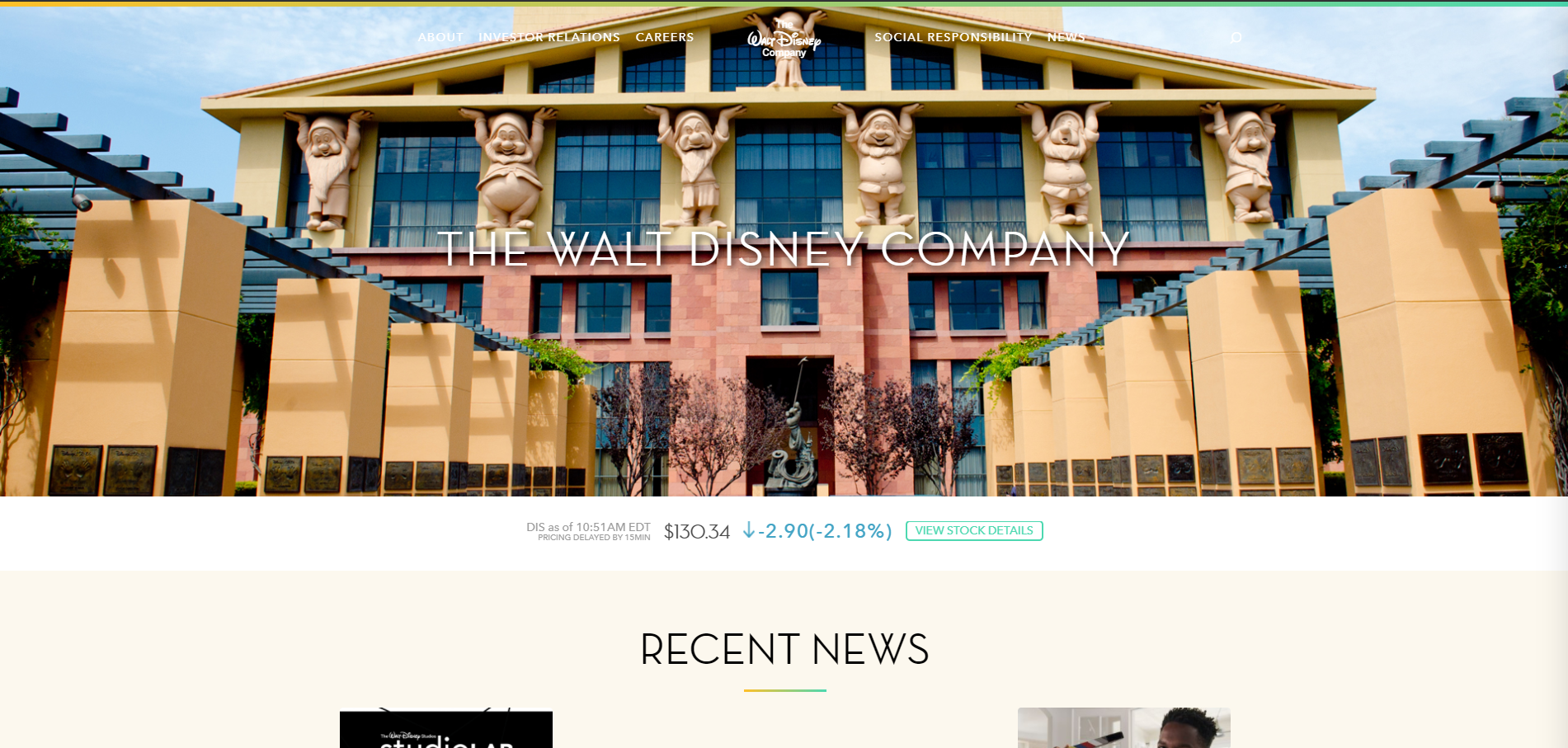 the walt disney company Using WordPress cms