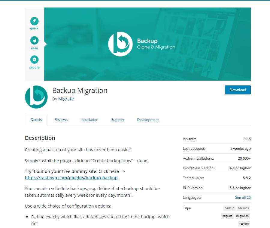 BACKUP-MIGRATION