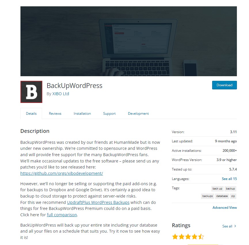 BACKUPWORDPRESS