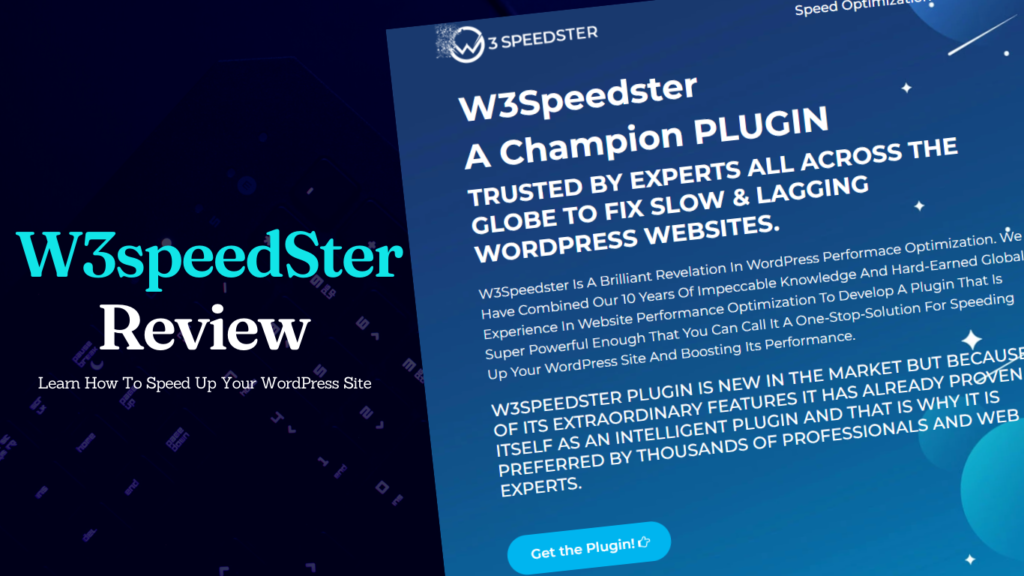 W3speedster Review How To Speed Up Your WordPress Site