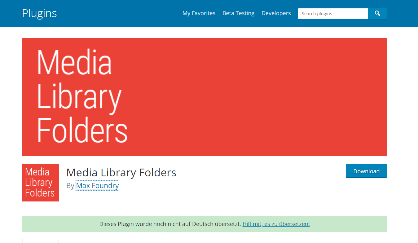 WordPress Media Library Folders