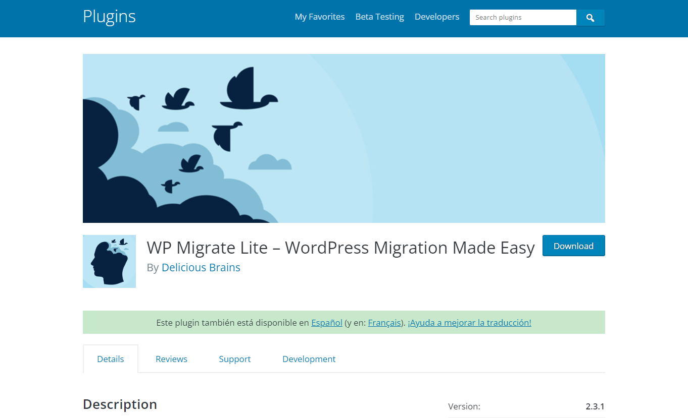 WP Migrate DB - WordPress Migration Plugins