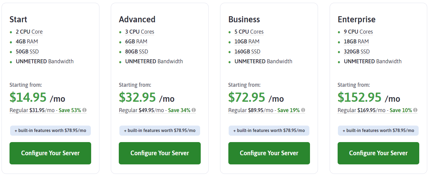 ScalaHosting  vps hosting plan