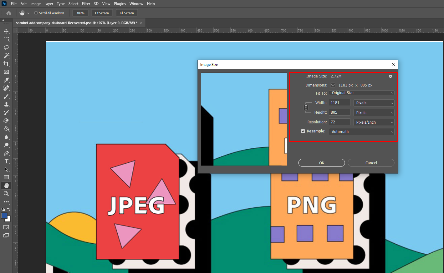 How to reduce JPEG file size in Photoshop