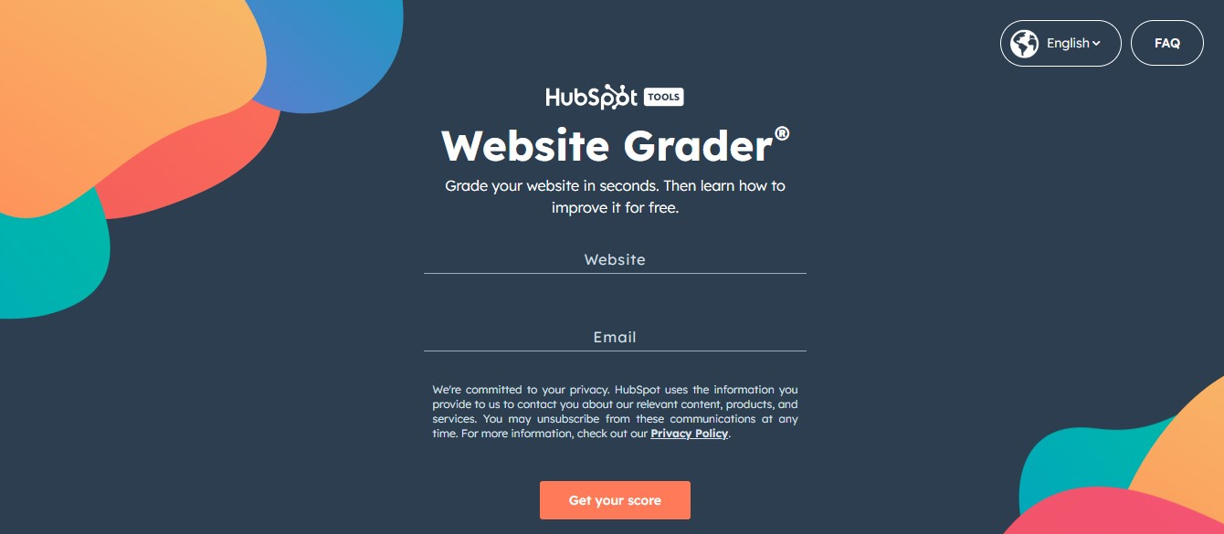 HubSpot Website Grader